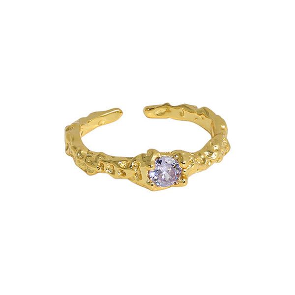 S925 RHJ1017 Cubic Zirconia Open Ring