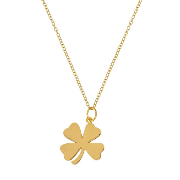 FX0320 925 Sterling Silver Clover Pendant Necklace