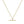 FX0317 925 Sterling Silver T Bar Drop Necklace