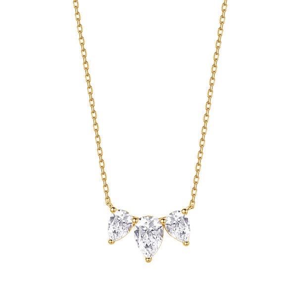 FX0854 Pear Shape CZ Tiro Women Necklace