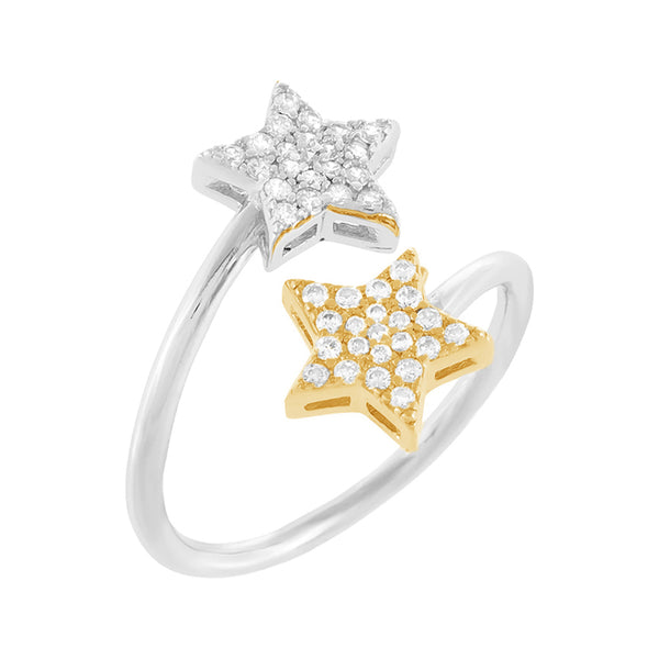 FJ0173 925 Sterling Silver Star Ring