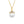 FX0631 925 Sterling Silver Pearl Pendant Necklace with Zircon