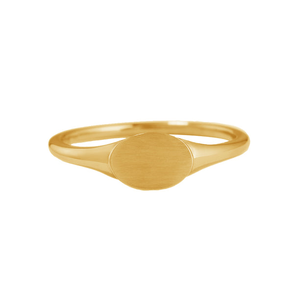 FJ0502 925 Sterling Silver Oval Signet Ring