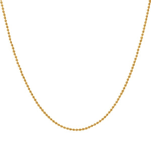 FX0646 925 Sterling Silver Beaded Chain Necklace