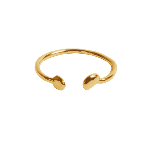 FJ0342 925 Sterling Silver Unique Opening Ring