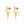 FE0617 925 Sterling Silver Open Star Earrings