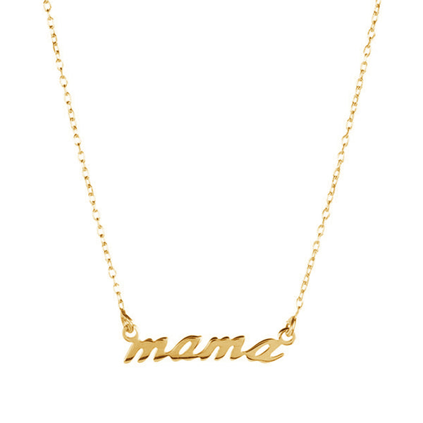FX0479 925 Sterling Silver MAMA Necklace