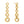 FE0522 925 Sterling Silver Circular Chain Drop Stud Earrings
