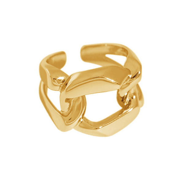 RHJ1088 925 Sterling Silver Link Chain Ring