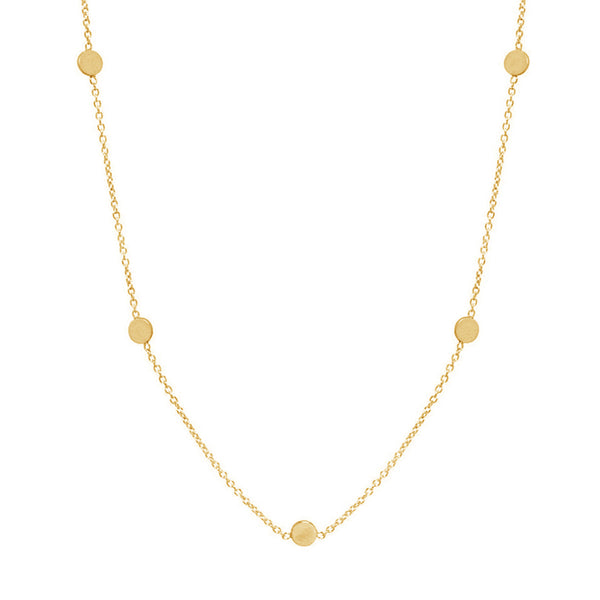 FX0388 925 Sterling Silver Super Disc Choker Necklace