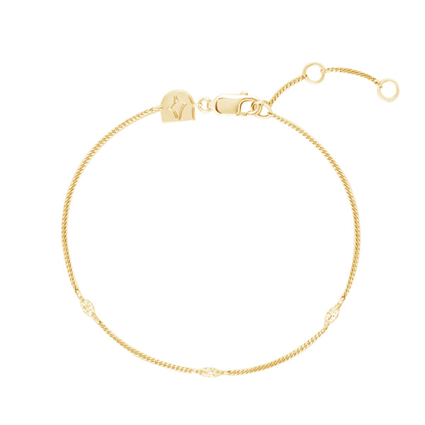 FS0305 925 Sterling Silver Dainty Marquis Cubic Zirconia Bracelet