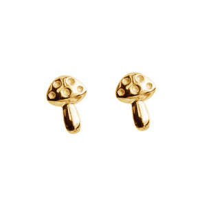 FE1522 925 Sterling Silver Cute Mushroom Stud Earring