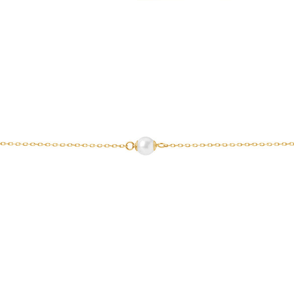 FS0138 925 Sterling Silver Single Pearl Bracelet