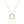 FX0403 925 Sterling Silver Zircon Circle Pendant Necklace