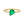 FJ0705 925 Sterling Silver Emerald Pear Ring