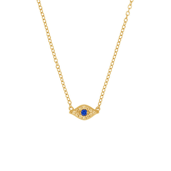 FX0400 925 Sterling Silver Evil Eye Pendant Necklace