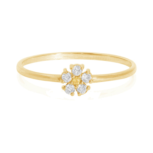 FJ0732 925 Sterling Silver White Sapphire Ring