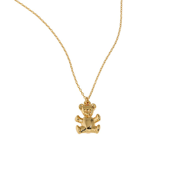 RHX1020 Cute Bear Pendant Necklace