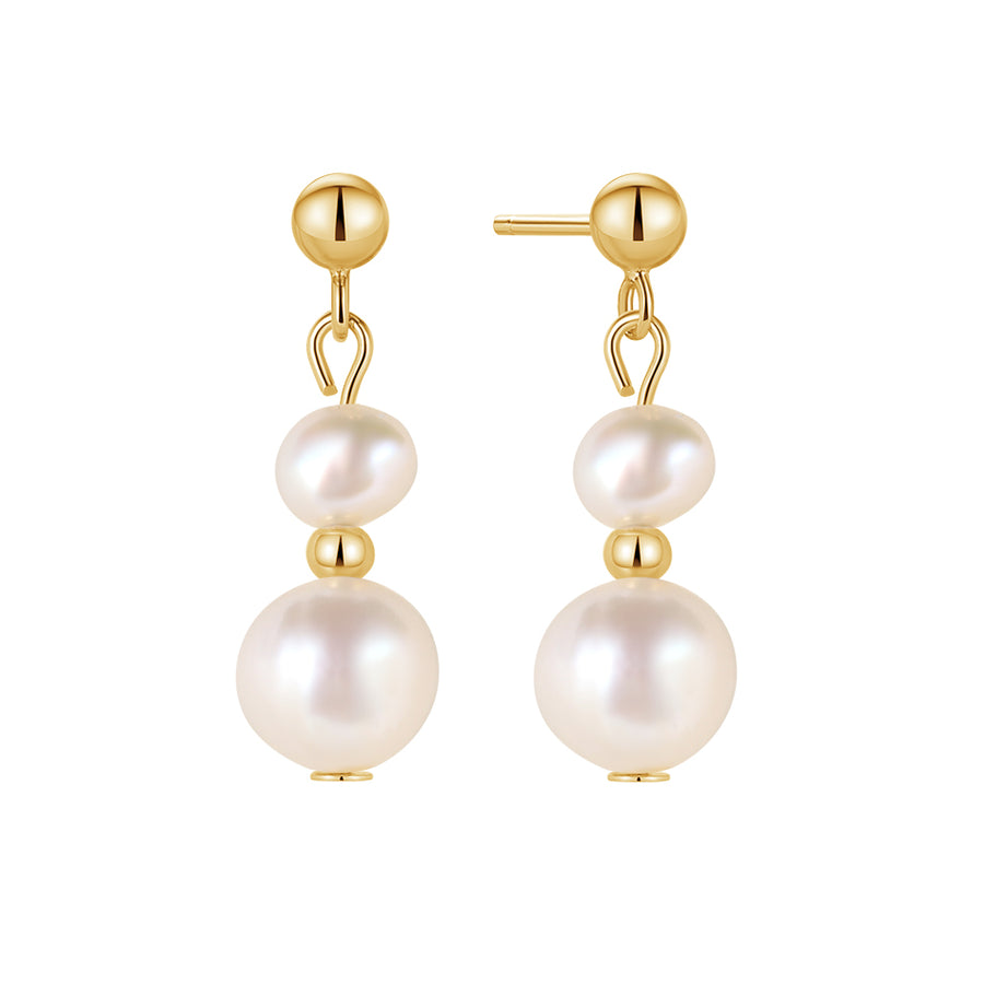 FE1716 925 Sterling Silver Baroque Pearl Earrings