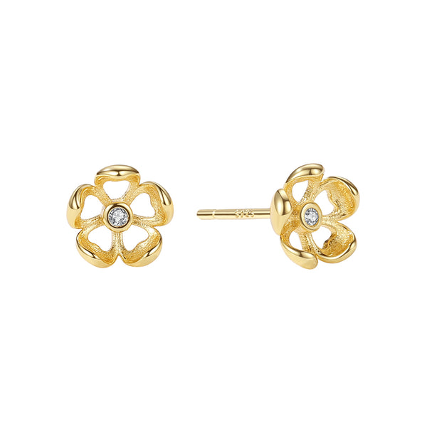 FE1885 925 Sterling Silver Tudor Rose Women Stud Earring