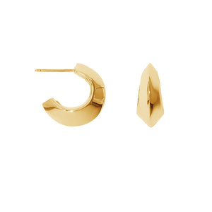 FE1491 925 Sterling Silver Minimalist Hoop Earrings