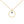 FX0102 925 Sterling Silver Gold plated circle necklace