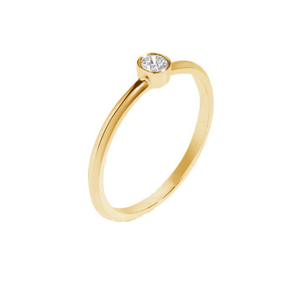 FJ0326 925 Sterling Silver Trendy Engagement Ring