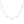 FX0322 925 Sterling Silver Star Beaded Necklace