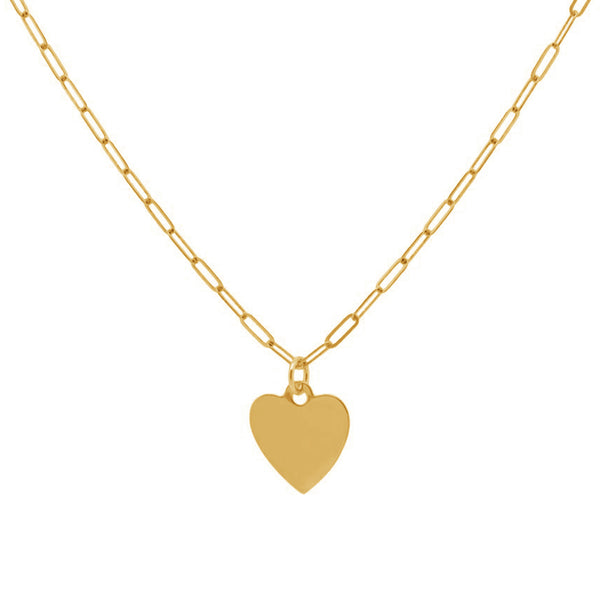 FX0513 925 Sterling Silver Heart Pendant Necklace