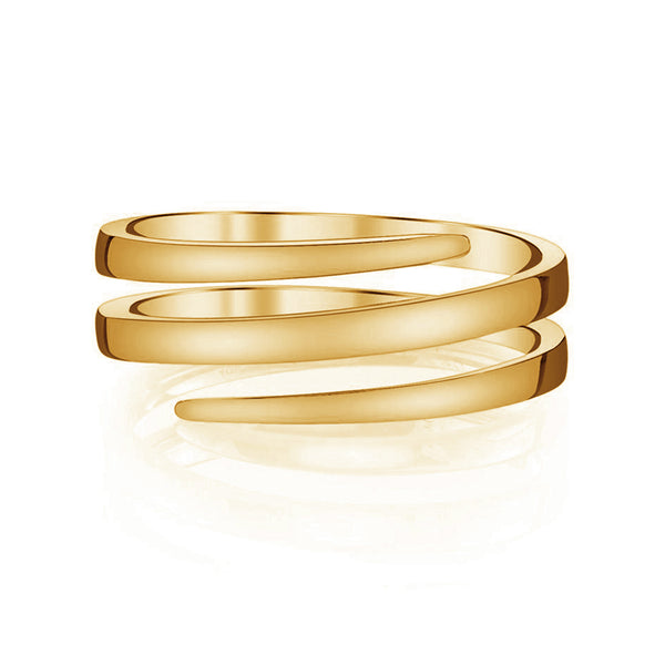 FJ0387 925 Sterling Silver Trendy Coil Ring