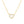 FX0289 925 Sterling Silver Heart Necklace