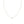 PN0075 925 Sterling Silver Round Bezel Set CZ Pearl Necklace
