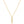 FX0921 925 Sterling Silver Vertical Bar Zirconia Necklace