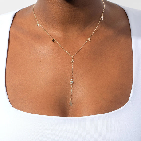 FX0238 925 Sterling Silver Star Necklace