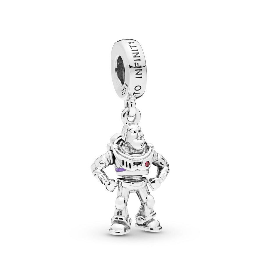 PP6626 925 Sterling Silver Pixar, Toy Story, Buzz Lightyear Dangle Charm