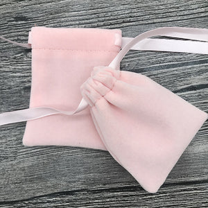 BZDZ02 pink velvet pouch(7*9cm)