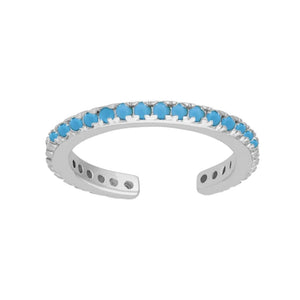 FE0087 Turquoise Pave Earrings Cuff