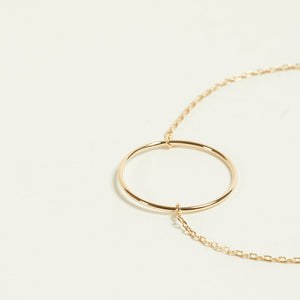 FS0046 925 Sterling Silver Simple Circle Bracelet