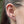 FE0194 925 Sterling Silver button barbell Earrings