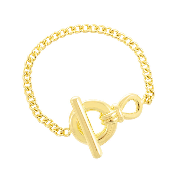 FJ0177 925 Sterling Silver Solid Chain Ring