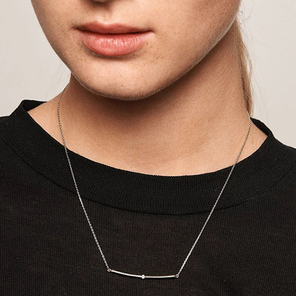 FX0276 925 Sterling Silver Horizon Gold Necklace