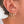 FE0634 925 Sterling Silver Zircon Chain Link Bar Earrings