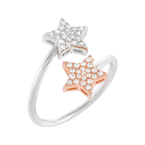 FJ0173 925 Sterling Silver Star Ring