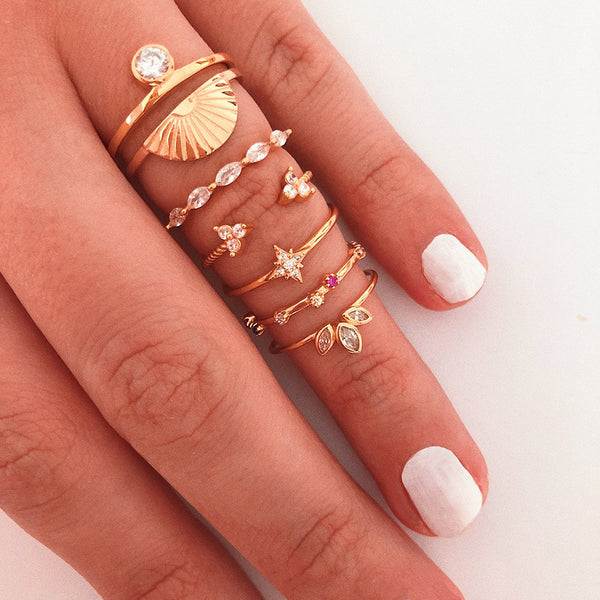 FJ0191 925 Sterling Silver Meteor Ring