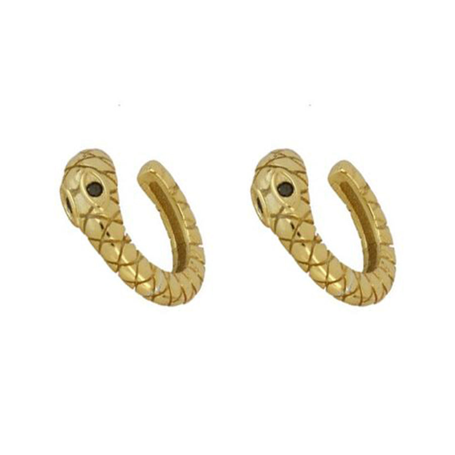 FE0627 925 Sterling Silver Snake Earrings Cuff