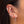 FE0186 925 Sterling Silver Sinlge Stone Clicker Earrings
