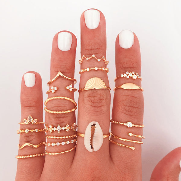 FJ0188 925 Sterling Silver Wavy Shape Ring