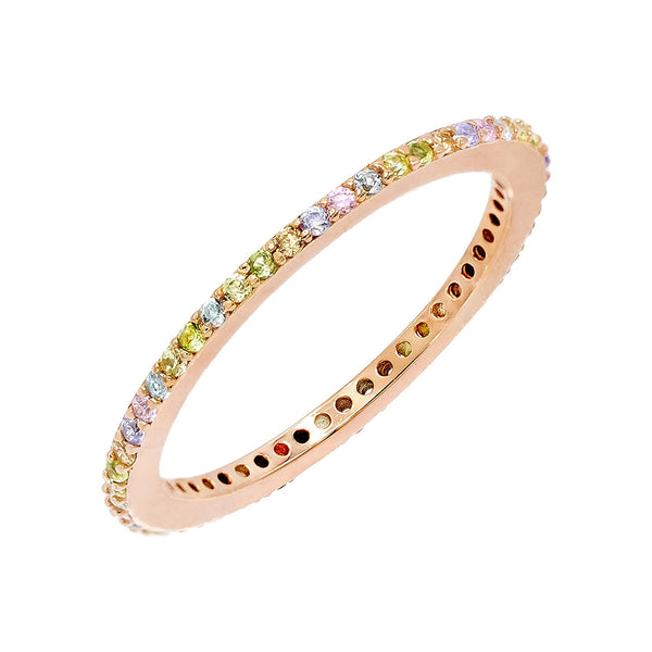 FJ0153 925 Sterling Silver Zircon Fine Ring