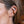 FE0222 925 Sterling Silver Black Zircon Huggie Earrings