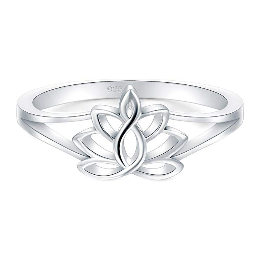 GG1015 925 Sterling Silver Flower Women Ring